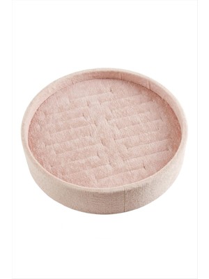 Ayena Moda Yuvarlak Ahşap Anfora Kumaş Kelepçe Bileklik 20 cm