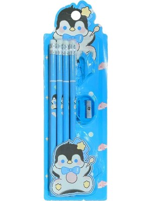 Luminoo Kırtasiye Butik Kalem Seti Sevimli Hayvanlar 10 Prç  - Mini Penguen Seti
