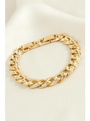 Ayena Moda Xuping Oval Zirkon Taşlı Lüks Çelik Bileklik