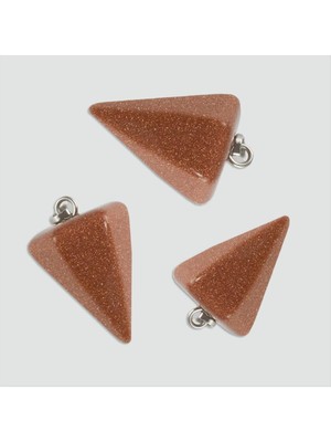 Ayena Moda Kahve Yıldız Pandül Doğaltaş Kolye Ucu