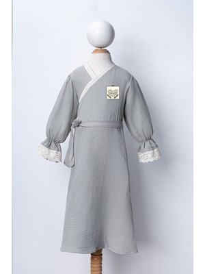 Dekim Moda Müslin Çocuk Namaz Elbisesi | Namaz'la Kalbim Çiçek Açıyor