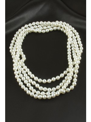 Ayena Moda 8 mm Inci Kolye 120 cm
