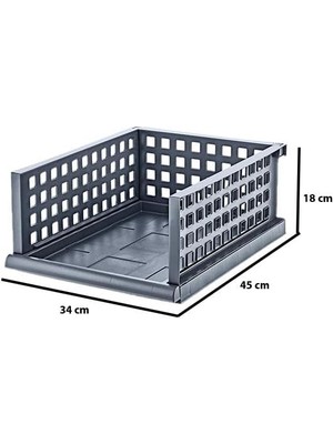 Akıllı Raf Maxi 4lü Set Antrasit
