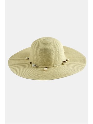 Ayena Moda Boncuk Hasır Şapka