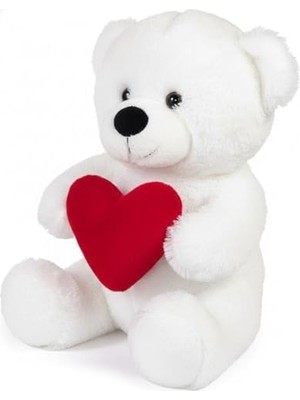 Güllüm Kalpli Pelüş Ayıcık,,sevimli Ayıcık,paskalya Ayısı, Ayısı,hediye Ayıcık,sevimli Ayıcık,alman Ayısı,doldurulabilir Pelüş (Beyaz)