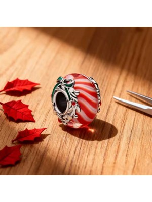 Lines Bijuteri S925 Şeker Murano Camı Charm