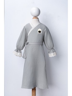 Dekim Moda Müslin Çocuk Namaz Elbisesi | Kabe