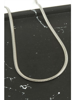 Ayena Moda Balık Sırtı Zincir Çelik Kolye 45 cm