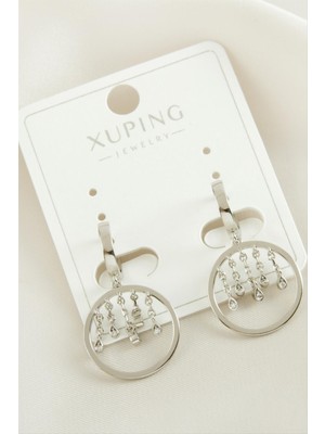 Ayena Moda Xuping Zirkon Taşlı Lüks Çelik Küpe