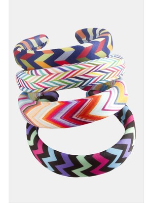 Ayena Moda Çizgili Desenli Taç