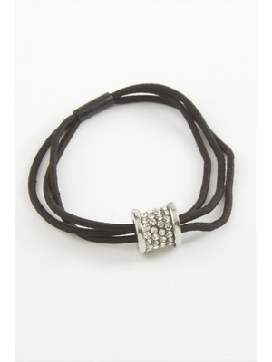 Ayena Moda Silindir Taşlı Lastikli Toka