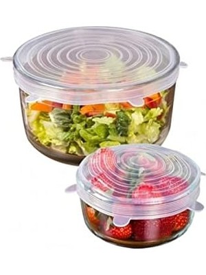 Tazeliği Koruyan 6 Lı Silikon Strech Kapaklar