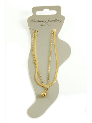 Ayena Moda Italyan Zincirli Lüks Çelik Halhal