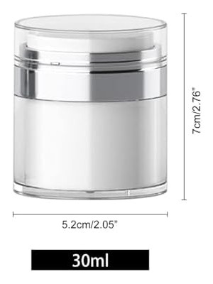 Hava Geçirmez Pompalı Doldurulabilir Krem Losyon Fondoten Kutusu Şişesi MIT1218