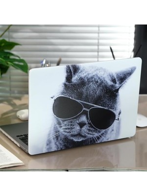 Pro 13 Kılıf – A2338 M1 M2, A2251 A2289 A1706 A1708 A1989 A2159 Uyumlu – Tpu Sert Kapak, Lazer Uv Kedi Baskılı, Çizilmeye Dayanıklı Koruma Füme