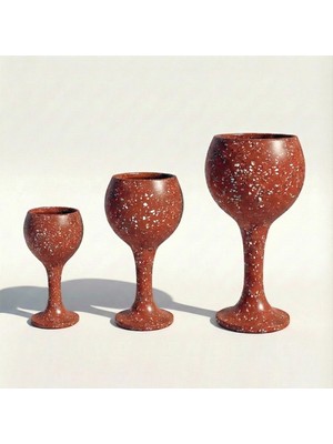 Hobi Tarım Büyük Beton Saksı Seti 60-80-100CM