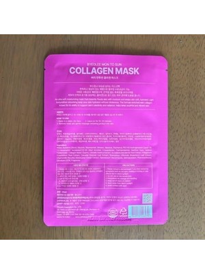 Mon To Sun Kolajen Yüz Maskesi 25 ml