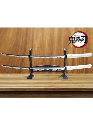 Titrek Toys [100 Cm] Demon Slayer Inosuke Hashibira 2 Li Katana Seti Özel Tasarım