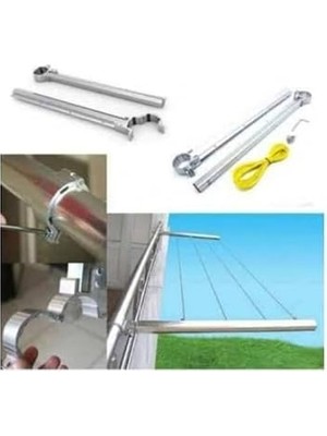 Presto Balkon Çamaşır Askılığı Çamaşırlık Metal Küpeşte Çamaşır Askılığı