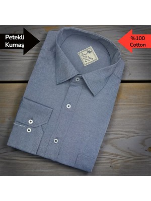 Eren Style Pamuklu Uzun Kollu Tek Cepli Gömlek (Regular Kalıp)