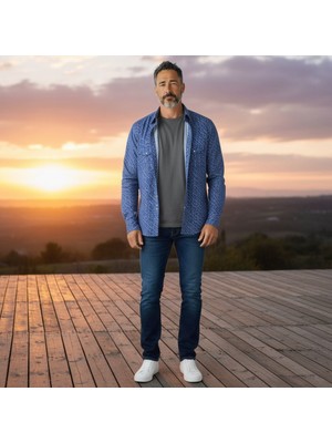 Eren Style Klasik Pamuklu Uzun Kollu Çift Cepli Gömlek (Regular Kalıp)