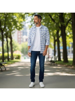 Eren Style Klasik Pamuklu Uzun Kollu Çift Cepli Gömlek (Regular Kalıp)