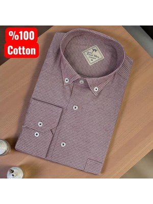 Eren Style Pamuklu Uzun Kollu Tek Cepli Gömlek (Regular Kalıp)