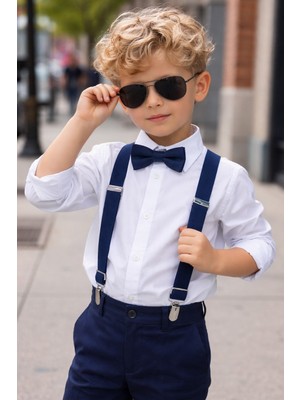 Algitsin OLA Algitsin O L A Çocuk Pantolon Askı +Papyon Seti