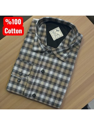 Eren Style Pamuklu Uzun Kollu Tek Cepli Gömlek (Regular Kalıp)