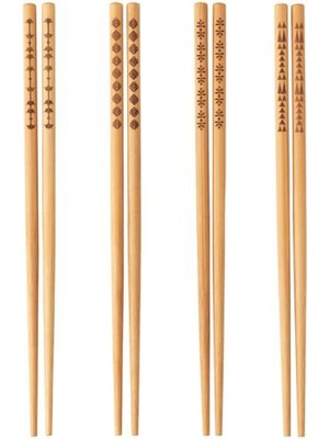 Runaway 10 Çift Chopsticks Çin Yemek Çubukları Pratik Kullanım Çin Mutfağı