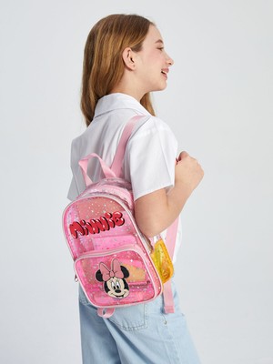 Lc Waikiki Yeni Sezon Minnie Mouse Baskılı Kız Çocuk Sırt Çantası