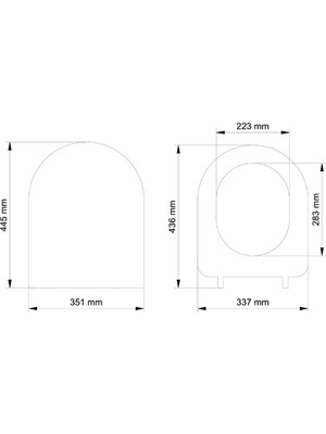 Pusat Gala Slim Model Yavaş Kapanan Amortisörlü Klozet Kapağı Ultra Ince Tasarım ( Lisinya )