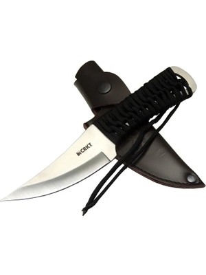 Pazarcan Crkt Scrub Fixed 2712 Wy Kamp / 22,5cm - Ipli Sap, Deri Kılıflı
