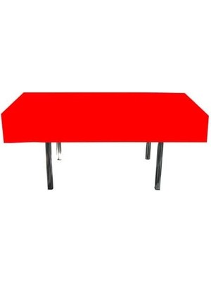 - Düz Kırmızı Doğum Günü Masa Örtüsü 137 * 183