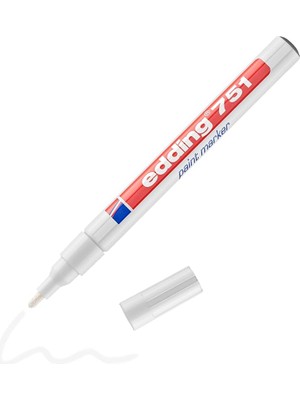 751 Boya Kalemi - Beyaz - 1 Kalem - 1-2 mm Yuvarlak Uç