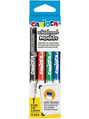Ninonly Beyaz Tahta Kalemi, Silinebilir, 4 Adet, Renkli