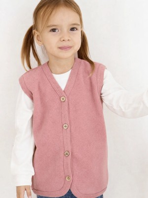 Luggi Baby 1-6 Yaş V Yaka Kız Bebek Yelek