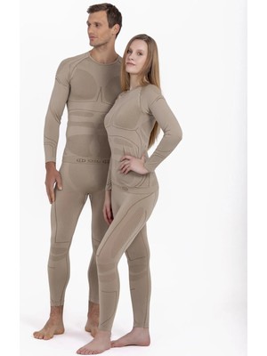 Oil Company Unisex Rüzgar Geçirmez Her Koşula Uygun Profesyonel Termal Içlik Alt Üst Set Seamless Iıı. Seviye