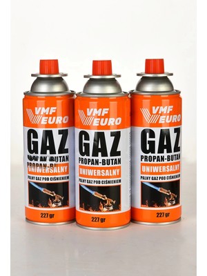 Pazarcan Remtas Vmf Eurogaz Kamp Ocak Gazı Valfli Kartuş 227GR - 3 Adet