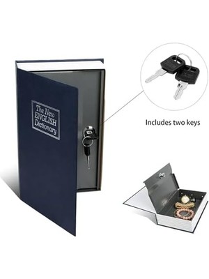 Kitap Modeli Kilitli Kasa – Kumbara Küçük - 114 x 80 x 45 mm