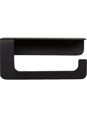 Yapışkanlı ve Vidalı Mat Siyah Telefon Raflı Tuvalet Kağıtlığı Wc Kağıtlık Tuvalet Kağıdı Askısı