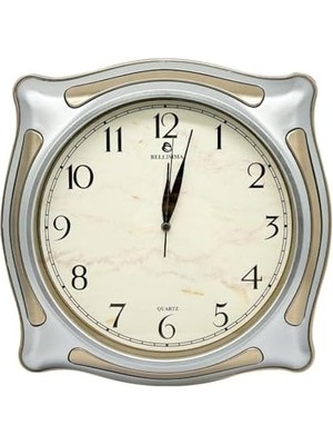 BL-1056 Serisi Klasik Kadran Sessiz Akar 30 cm Duvar Saati Gri-