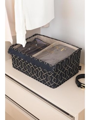 Pazar Kapısı Pvc Kapaklı Çok Amaçlı Saklama Kutusu Hurç (Maxi Boy 41X28X18)