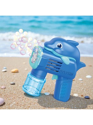 Kuzey Oyuncak Vıp Yüksek Kalite Işıklı Mavi Sevimli Yunus Köpük Tabancası Dolphın Bubbles Gun Baloncuk Tabancası