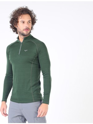 Woolona Astro Uzun Kollu Yarım Fermuarlı Yün Termal İçlik