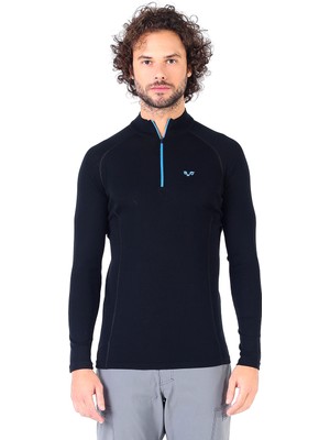 Woolona Astro Uzun Kollu Yarım Fermuarlı Yün Termal İçlik