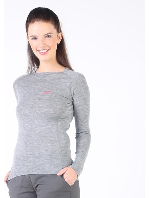 Woolona Alize Uzun Kollu Kadın Sweatshirt - GRY