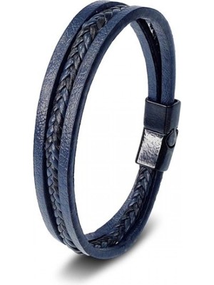 Neararsanbizde Lacivert Siyah Saç Örgü ve Çelik Bileklik 33573B10D1