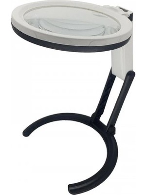 Pazarcan 2X5X120MM 10 Ledli Masaüstü Büyüteç