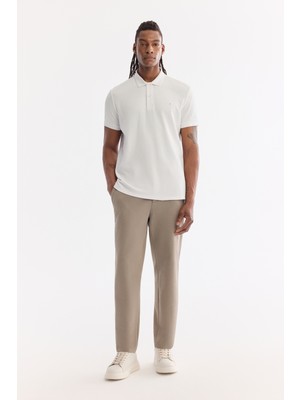 AVVA Erkek Yağ Yeşili Klasik Bel Pamuklu Elastan Relaxed Fit Pantolon A61Y3013